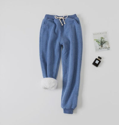 Lamb velvet padded sweatpants